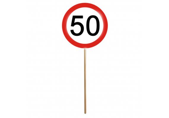 Mini Schilder 50. Geburtstag (12 Stk) | Bild 1