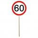 Mini Schilder 60. Geburtstag (12 Stk)