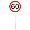 Mini Schilder 60. Geburtstag (12 Stk)