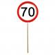 Mini Schilder 70. Geburtstag (12 Stk)