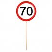 Mini Schilder 70. Geburtstag (12 Stk) | Bild 1