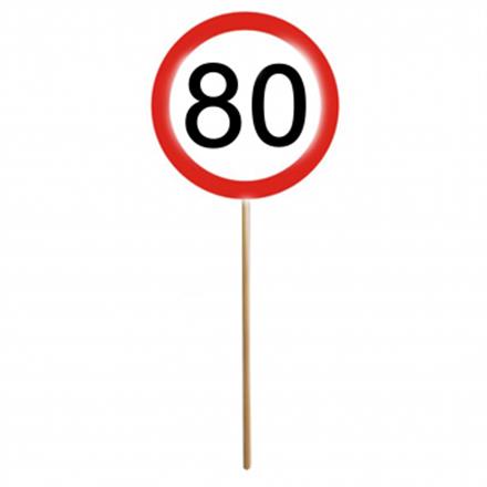 Mini Schilder 80. Geburtstag (12 Stk)