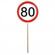 Mini Schilder 80. Geburtstag (12 Stk) | Bild 1