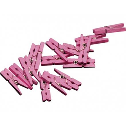 Mini Wäscheklammern pink