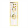 Mini Wunderkerze gold Zahl 8