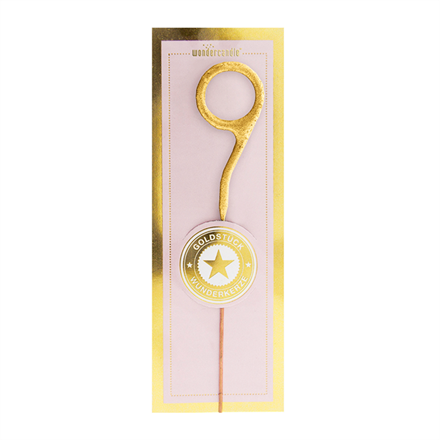 Mini Wunderkerze gold Zahl 9