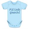 Mit Liebi gmacht hellblau Body - Grösse 62/68