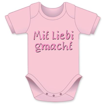 Mit Liebi gmacht rosa Body