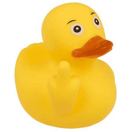Mittelfinger Badeente