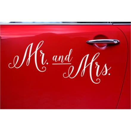 Mr & Mrs Autoaufkleber