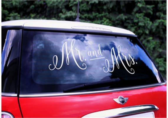 Mr & Mrs Autoaufkleber | Bild 2