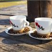 Mr & Mrs Kaffeetassen Kork mit Unterteller | Bild 2