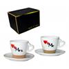 Mr & Mrs Kaffeetassen Kork mit Unterteller