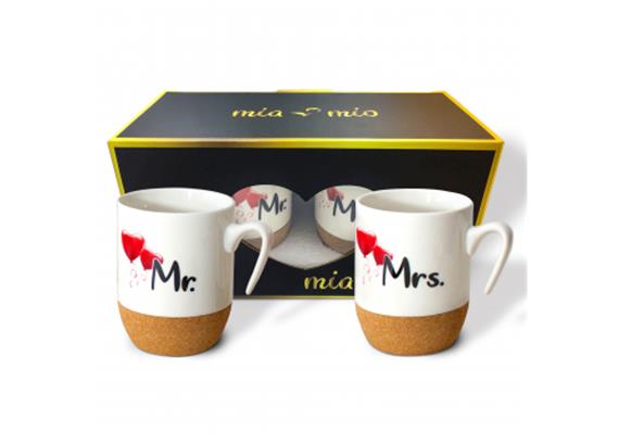 Mr & Mrs Kaffeetassen Kork | Bild 1