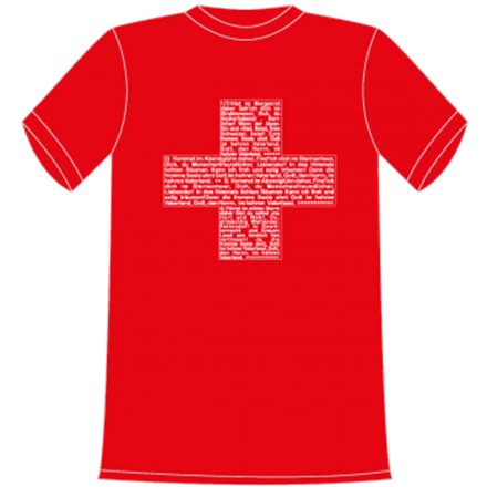 Nationalhymne Schweiz T-Shirt (deutsch)