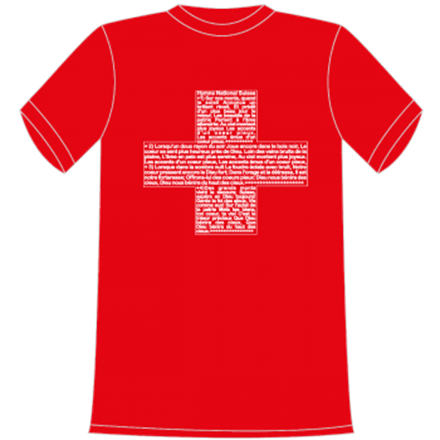 Nationalhymne Suisse T-Shirt (français)