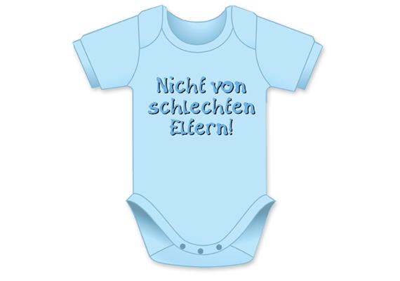 Nicht schlechten Eltern hellblau Body - Grösse 74/80