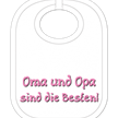 Oma und Opa Babylatz - Textilfarbe rosa | Bild 1