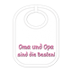Oma und Opa Babylatz - Textilfarbe weiss