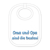 Oma und Opa Babylatz - Textilfarbe weiss
