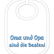 Oma und Opa Babylatz - Textilfarbe weiss | Bild 1