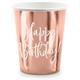Pappbecher Birthday roségold