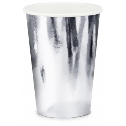 Pappbecher silber