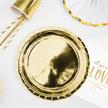 Pappteller rund gold | Bild 2