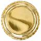 Pappteller rund gold