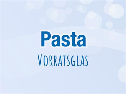 Pasta im Glas
