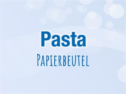 Pasta im Papierbeutel