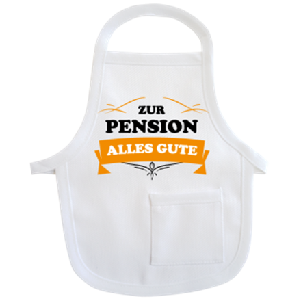 Pensionierung Mini-Schürze