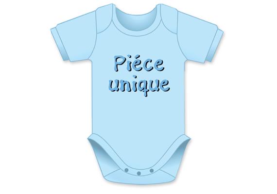 Piéce unique hellblau Body - Grösse 74/80