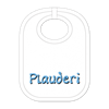 Plauderi Babylatz - Textilfarbe weiss
