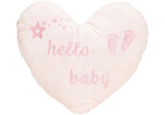Plüschherz Hello Baby rosa (30 cm)