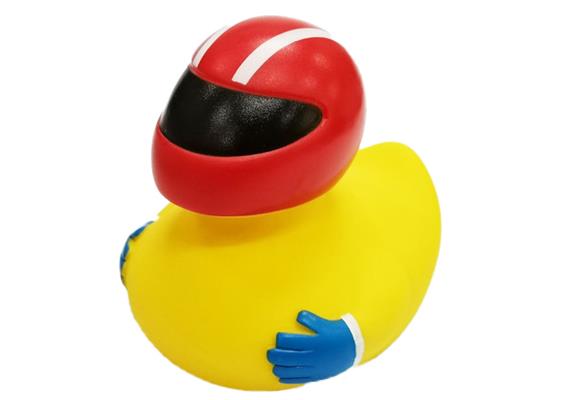 Rennfahrer Helm Badeente