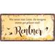 Rente Metallschild Rentner