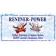 Rente Metallschild Rentnerpower