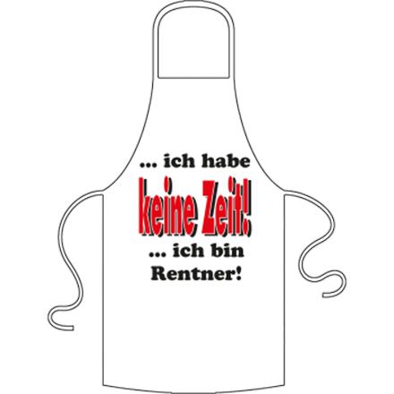 Rentner Zeit Schürze