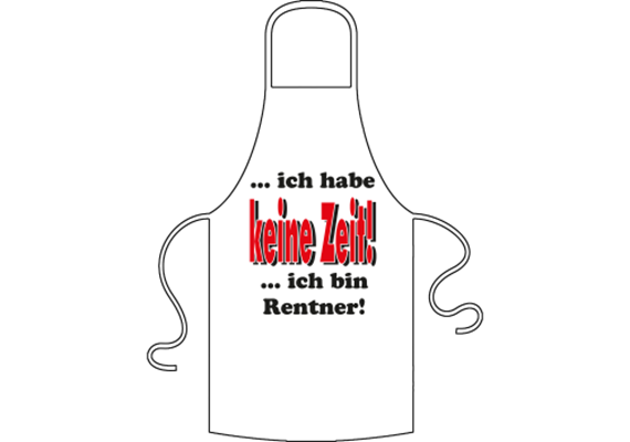 Rentner Zeit Schürze
