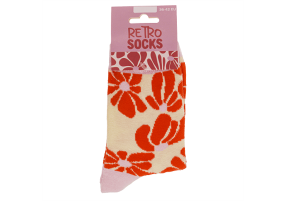 Retro Flowers Socken (36/42)
