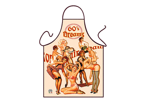 Retro Frauen Schürze
