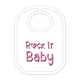 Rock it Baby Babylatz - Textilfarbe weiss