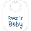 Rock it Baby Babylatz - Textilfarbe weiss | Bild 1
