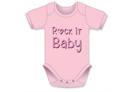 Rock it Baby rosa Body - Grösse 62/68