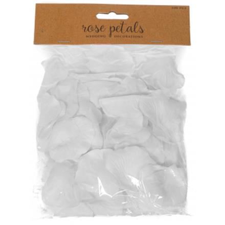 Rosenblätter weiss