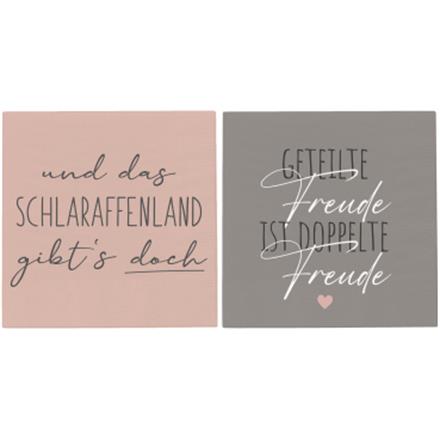 Schlaraffenland Servietten (2 sort.)