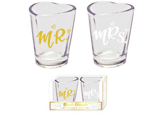 Schnapsgläser Mr & Mrs (2er-Set)