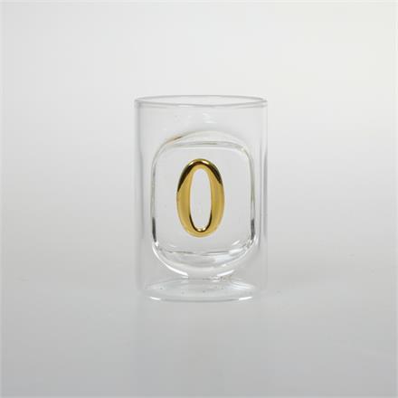 Schnapsglas Zahl 0
