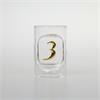 Schnapsglas Zahl 3